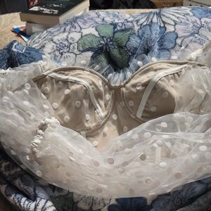 Elegant Cream Polka Dot Intimate